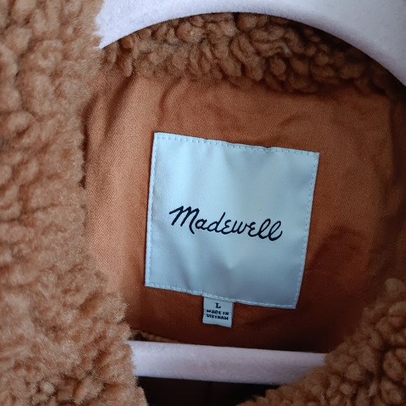 Madewell Brown Teddy Jacket - Picture 6 of 10